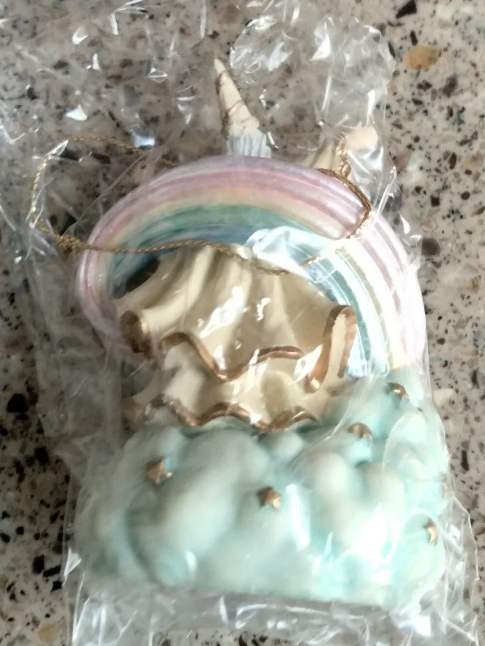 NIB Marjorie Sarnat Wizard & Rainbow Castle Ornament